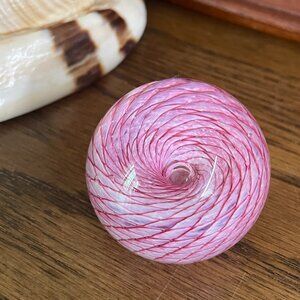 Pink Hole - Glass Eye Studio Paperweight - Signed GES 99